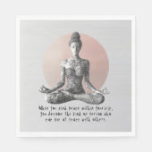 Reiki Master Lotus Pose Serviette (Vorderseite)