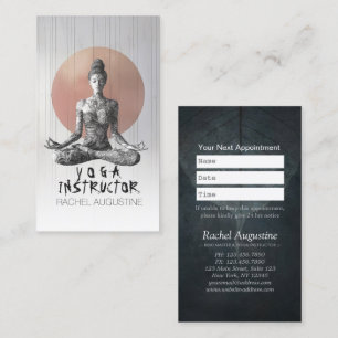 Reiki Master Lotus Pose Terminkarte
