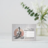 Reiki Master Lotus Pose Terminkarte (Stehend Vorderseite)