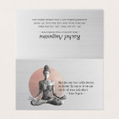 Reiki Master Lotus Pose Visitenkarten (Außenseite Aufgefaltet)