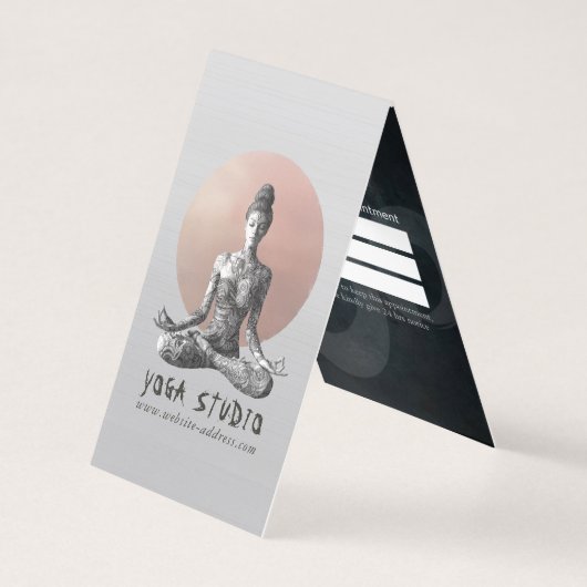 Reiki Master Lotus Pose Visitenkarten (Vorderseite)