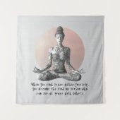 Reiki Master Lotus Pose Wandteppich (Vorderseite)