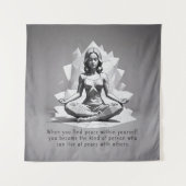 Reiki Master Lotus Pose Wandteppich (Vorderseite)
