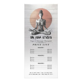 Reiki Master Lotus Pose Werbekarte