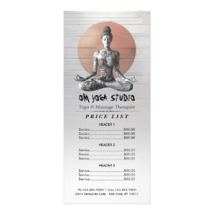 Reiki Master Lotus Pose Werbekarte