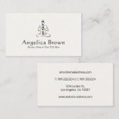 Reiki Master mit Chakras-Visitenkarte Visitenkarte (Vorne/Hinten)