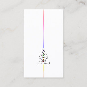 Reiki Master mit Chakras-Visitenkarte Visitenkarte