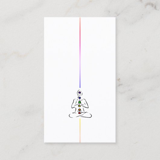 Reiki Master mit Chakras-Visitenkarte Visitenkarte (Vorderseite)