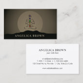 Reiki Master mit Chakras-Visitenkarte Visitenkarte (Vorne/Hinten)