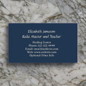 Reiki Master n Teacher Trees Gebirge Wasserfarbe Visitenkarte