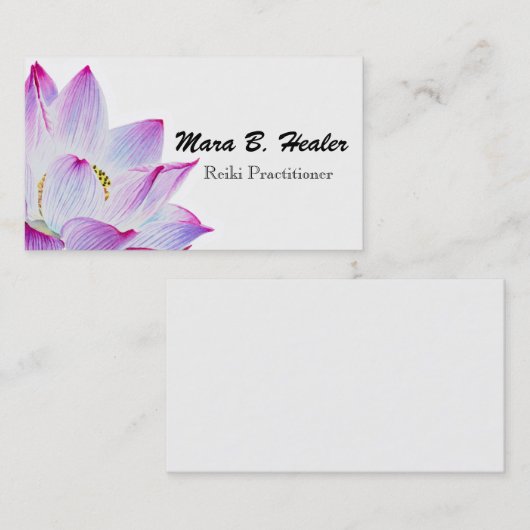 Reiki Master oder Practitioner Leichtindustrie Visitenkarte (Vorne/Hinten)