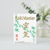 Reiki Master Postkarte (Stehend Vorderseite)