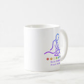 Reiki Master Practitioner Kontur White Kaffeetasse (VorderseiteRechts)
