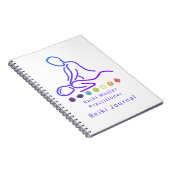 Reiki Master Practitioner Kontur White Notizblock (Rechte Seite)