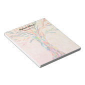 Reiki Master Rainbow Tree Personalized  Notizblock (angewinkelt)