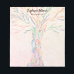 Reiki Master Rainbow Tree Personalized  Notizblock<br><div class="desc">This unique notepad for Reiki Masters features a colorful Tree of Life mosaic. It is easily customizable.
Original Mosaic © Michele Davies.</div>
