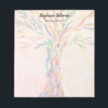 Reiki Master Rainbow Tree Personalized  Notizblock<br><div class="desc">This unique notepad for Reiki Masters features a colorful Tree of Life mosaic. It is easily customizable.
Original Mosaic © Michele Davies.</div>