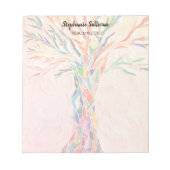 Reiki Master Rainbow Tree Personalized Notizblock (Vorderseite)