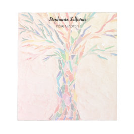 Reiki Master Rainbow Tree Personalized Notizblock