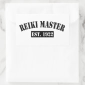 Reiki Master Rechteckiger Aufkleber (Tasche)