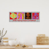 REIKI Master Symbols - OmMANTRA Base Poster (Küche)