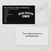 Reiki Master Terminkarte (Vorne/Hinten)
