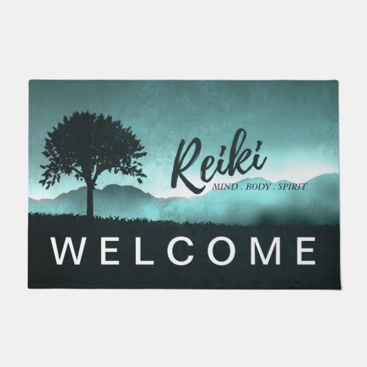 Reiki Master und Yoga Doormat Fußmatte (Vorderseite)