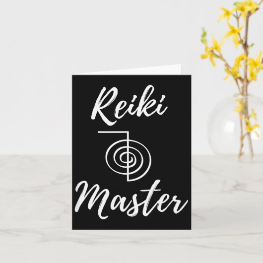 Reiki Master Wellness New Age Chakra Yoga Karte (Gelbe Blume)