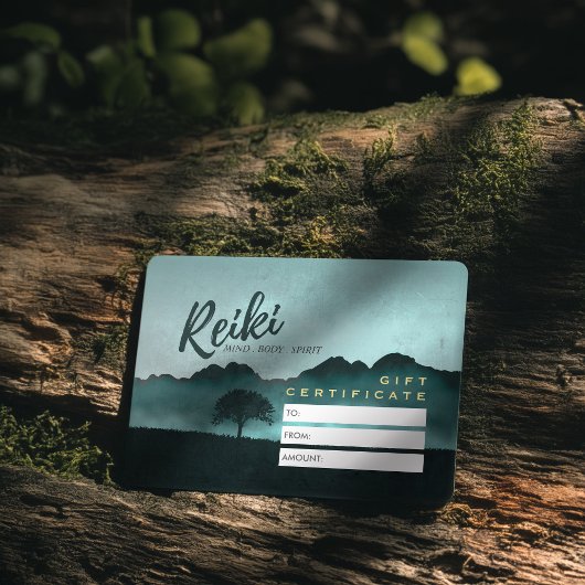 Reiki Master Yoga Instructor Geschenkgutschein Rabattkarte