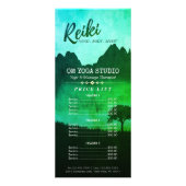 Reiki Master Yoga Mediation Instruktor Price List Werbekarte (Vorne)