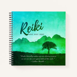 Reiki Master Yoga Mediation Lehrer Quotes Notizblock