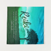 Reiki Master Yoga Mediation Lehrer Quotes Wandteppich (Vorderseite (Horizontal))