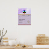 Reiki Master Zen Lavender Chakra Energy Healer Poster (Küche)