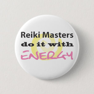 Reiki Masters tun es mit Energie Button