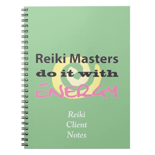 Reiki Masters tun es mit Energie Notizblock (Vorderseite)
