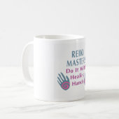 Reiki Masters tun es mit heilenden Händen Kaffeetasse (Vorderseite Links)