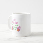 Reiki Masters tun es mit heilenden Händen Kaffeetasse (Vorderseite Links)