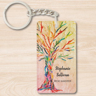 Reiki-Meister Baum des Lebens Schlüsselanhänger
