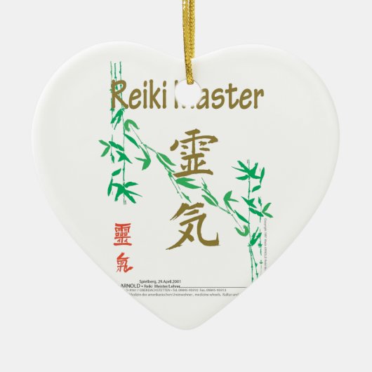 Reiki Meister Keramikornament (Vorne)