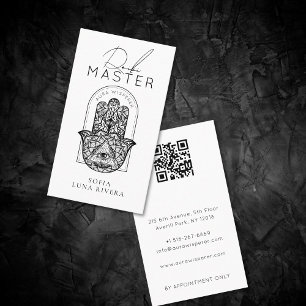 Reiki-Meister Minimalistischer Hansa-Hand-Bogen Visitenkarte