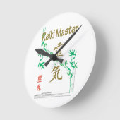 Reiki Meister Runde Wanduhr (Winkel)