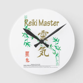Reiki Meister Runde Wanduhr