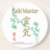 Reiki Meister Sandstein Untersetzer (Vorne)