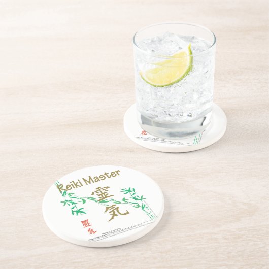 Reiki Meister Sandstein Untersetzer (Seite)