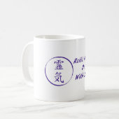 Reiki Meister tun es mit Energie Kaffeetasse (Vorderseite Links)