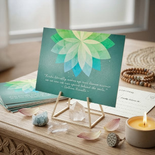 Reiki-Meister und Yoga-Meditationslehrer-Zitate Postkarte