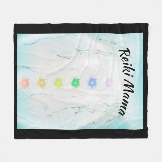 Reiki Mutter Fleecedecke (Vorderseite (Horizontal))