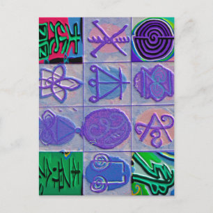 Reiki n Karuna Healing Sign 12    V24 Postkarte