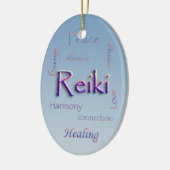 Reiki Oval-Verzierung Keramikornament (Links)