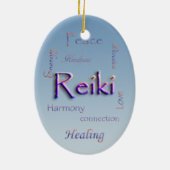 Reiki Oval-Verzierung Keramikornament (Hinten)